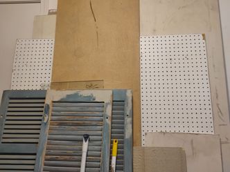 Used but good Peg boards and hooks $25
