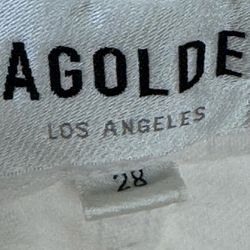 AGOLDE HIGH-END Movie & TV Clothes size 28 SCREEN-USED womens white denim jeans