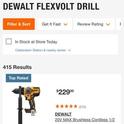 Dewalt 1/2 Hammer Drill Flexvolt 
