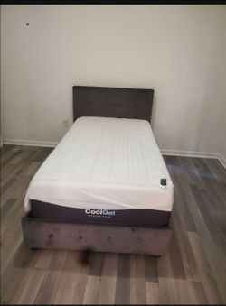 Twin bed frame +mattress