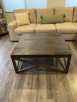 Square Wooden Coffee Table