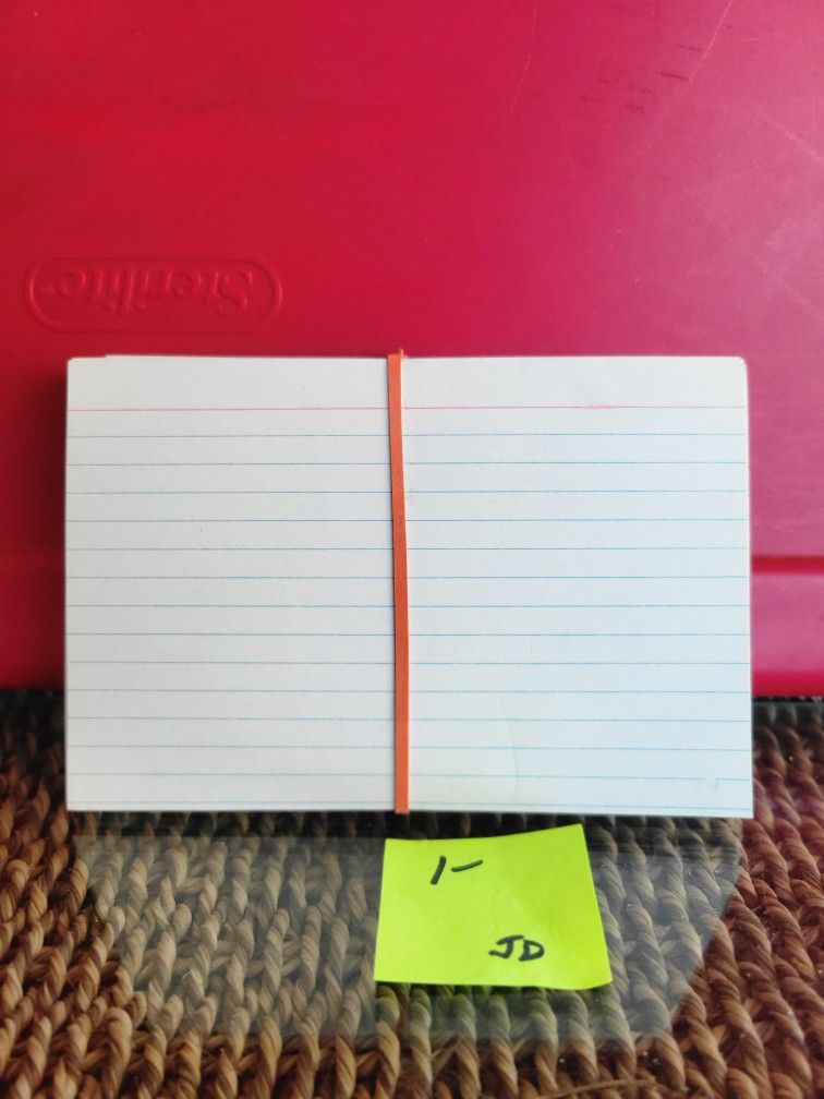 4 x 6 inch White Index Cards