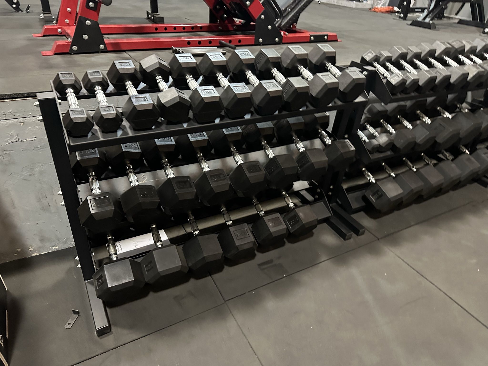 5-75lbs Dumbbells w/Rack