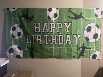 soccer barner birthday