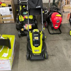 ONE+ HP 18V Brushless 16 in. Cordless Battery Walk Behind Push Lawn Mower *missing battery *