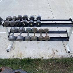 Dumbbell Set And Rack