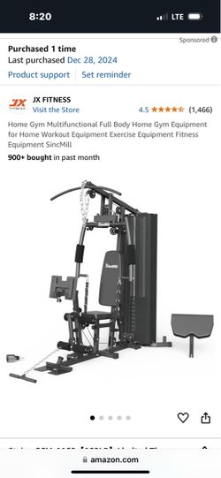 Gimnasio multifuncional para el hogar SincMill SCM-1160 con torre de pesas de 160 lb.