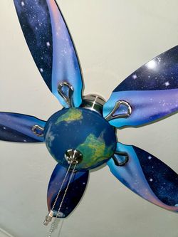 Galaxy Planets Universe Ceiling Fan & Light
