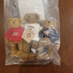 Vintage Rare Boyds Bears Head Bean Collection Best Dressed Bearyproud & 
Pals Trio Plush. New, sealed, package, never been taken out of the 
package. 
