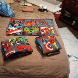 Twin Size Marvel Comics Sheet Set.  2 Sets
