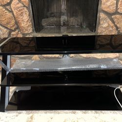 Glass Tv Table And Mount 