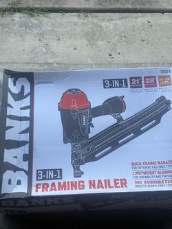 Banks 3 in 1 framing nailer