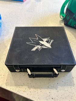 San Jose Sharks Collector’s Poker Set - Cards, Dice, & Chips