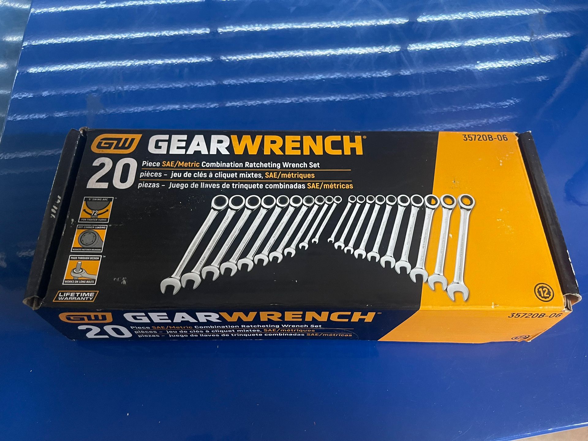 Brand New Gearwrench 35720B06 20pc SAE/metric Ratcheting Wrench Set