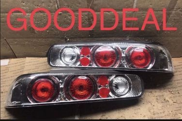 Pair Aftermarket Taillights For   94-2000 Mercedes-Benz C-Class Sedan W202  Red/Chrome housing  OPEN BOX ITEM PLEASE CHECK PICTURES  PRICE IS FIRM!! $