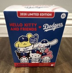 Hello Kitty and Friends LA Dodgers MLB 2026 Limited Edition Blind Box Plush