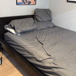 IKEA Queen Black Bed Frame