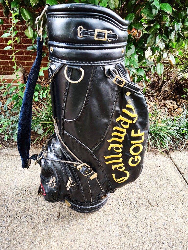 CALKAWAY VINTAGE S2H2 6 WAY 6 DIVIDER STAFF BAG RARE EUC