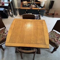 Antique oak Table And chairs
