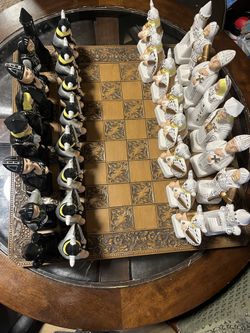 Ceramic Viking Chess Set