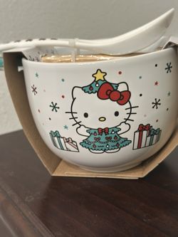 Hello Kitty Bowl With Spoon