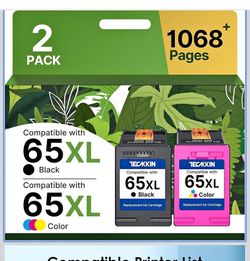 NEW 65XL Black + Color Ink Cartridge for HP Deskjet or Envy or AMP printer