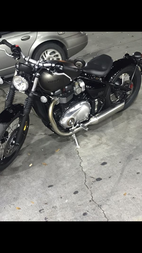2018 Triumph Ironstone Bonneville Bobber For Sale In San Antonio Tx