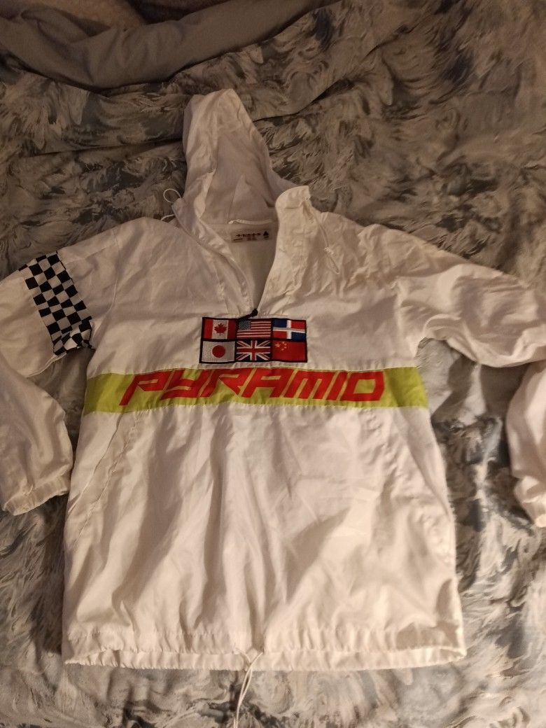 Chris Brown Black Pyramid Large Jacket 