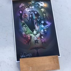 Nightmare Before Christmas Artist Signed Print