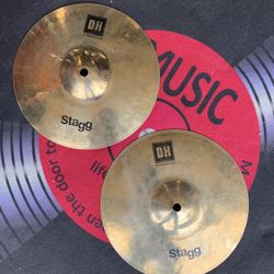  RARE Stagg DH Series 10” Hi Hat Drum Cymbals Lists for $199