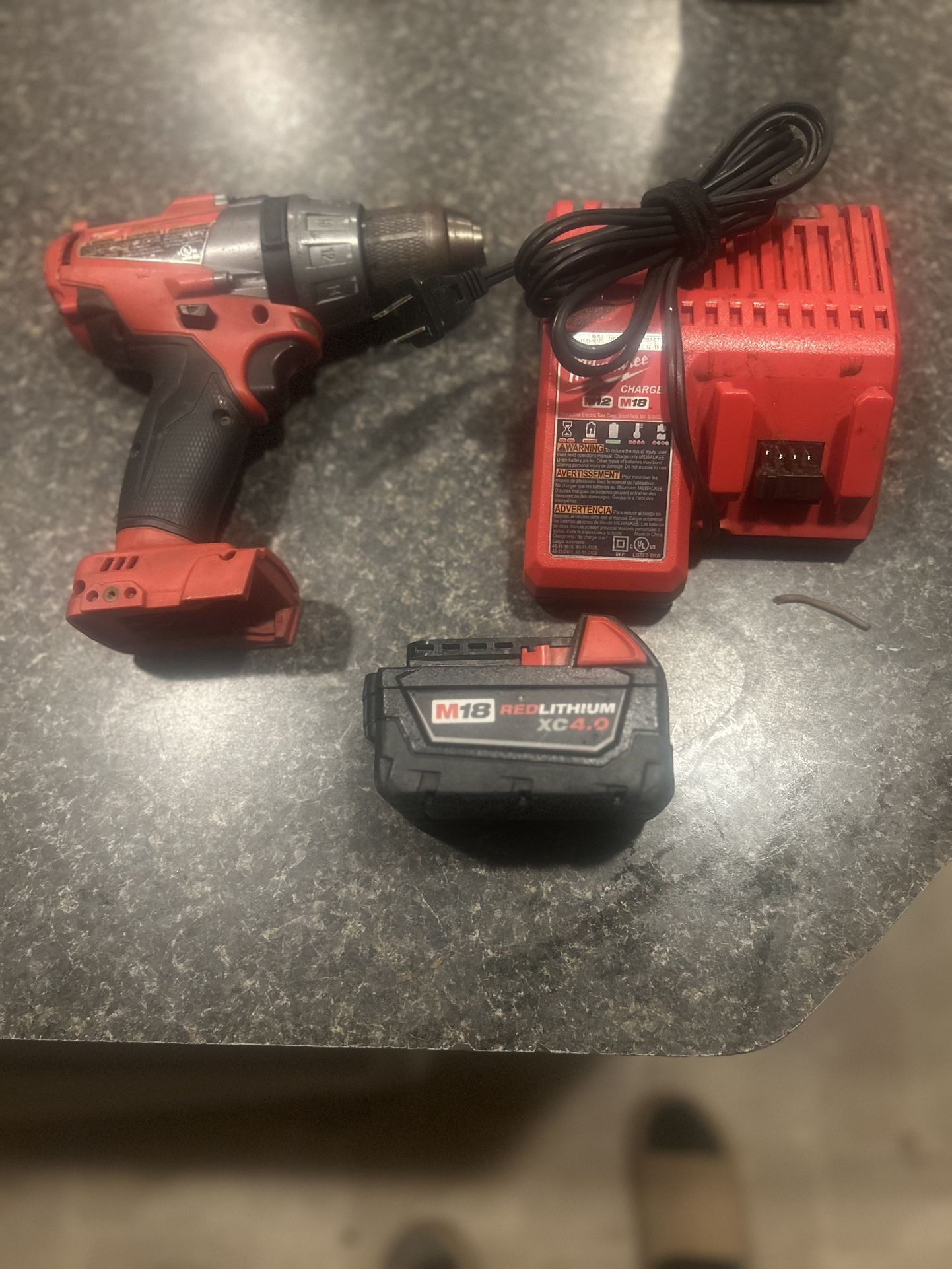 Milwaukee Drill With Charger