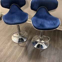 Royal blue bar Stools