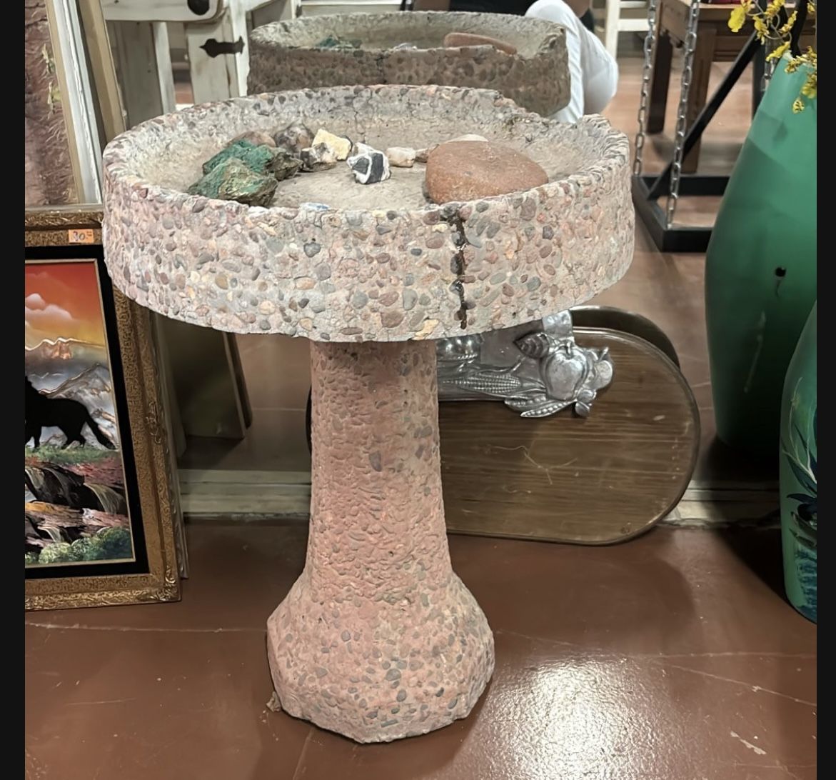 Stone Birdbath Vintage