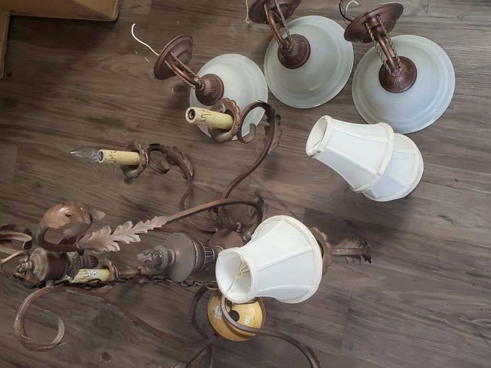 Italian Mid Century Chandelier X2
