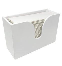Essentially Yours Bamboo Paper Towel Dispenser, Paper Towel Holder Wall Mount & Countertop for Kitchen and Restroom Decor- Holds Multifold Paper Towel