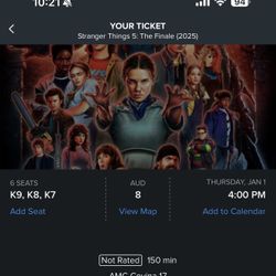 Stranger Things 5: The Finale AMC tickets AMC Covina