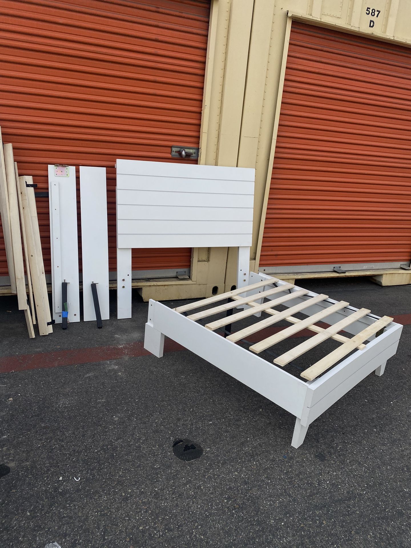 Twin Size, Complete Headboard, Footboard, Slabs, Desk With Chair!