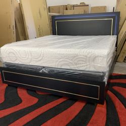 $599 Brand New King Bed Frame With Mattress (Read Description Below)