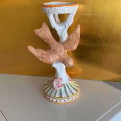 Vintage French Ceramic Candleholder         ON SALE  NOW 