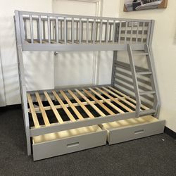 Bunk Bed Twin Over Full With Drawers