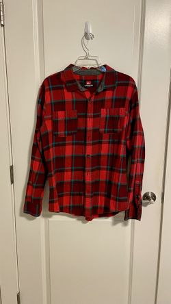 Quiksilver Button Up Plaid/Flannel Shirt Mens Large