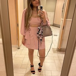 Pink Mini Dress, XS, ASTR The Label, Cutout