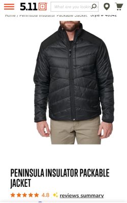 Black 5.11 Packable Puffer Jacket XL