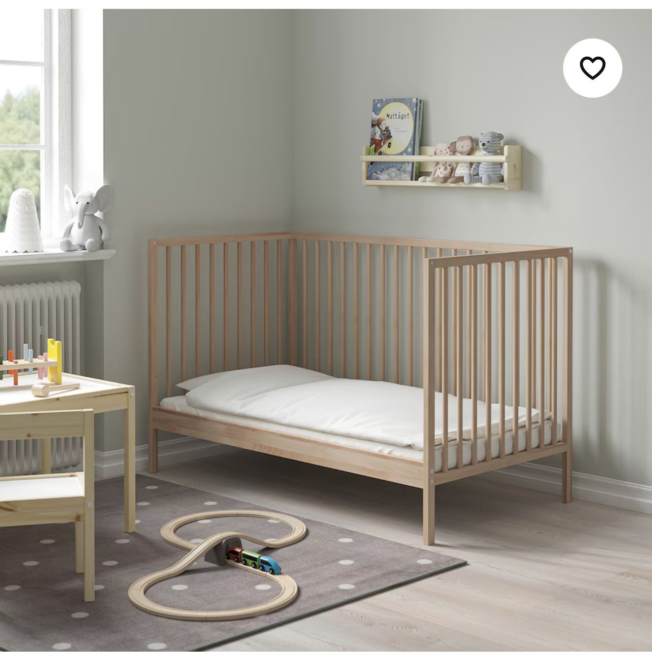IKEA SNIGLAR CRIB/TODDLER BED