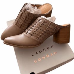 Tan Lauren Conrad Closed-toe Pumps