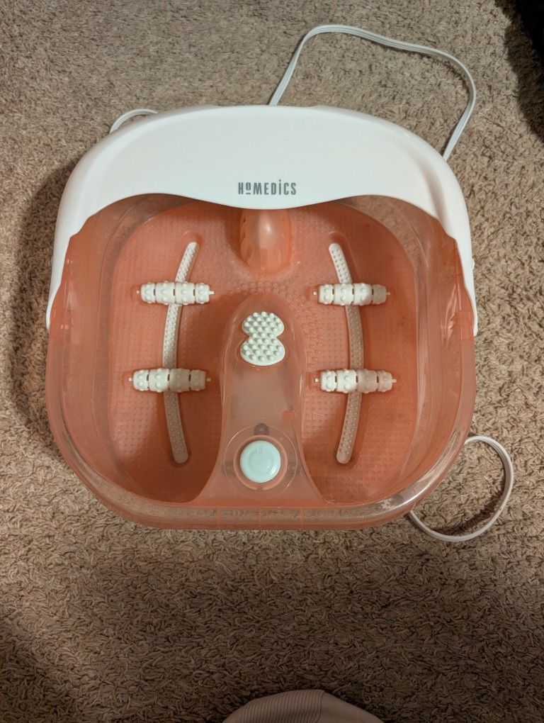 Light Pink HoMedics Foot Spa 