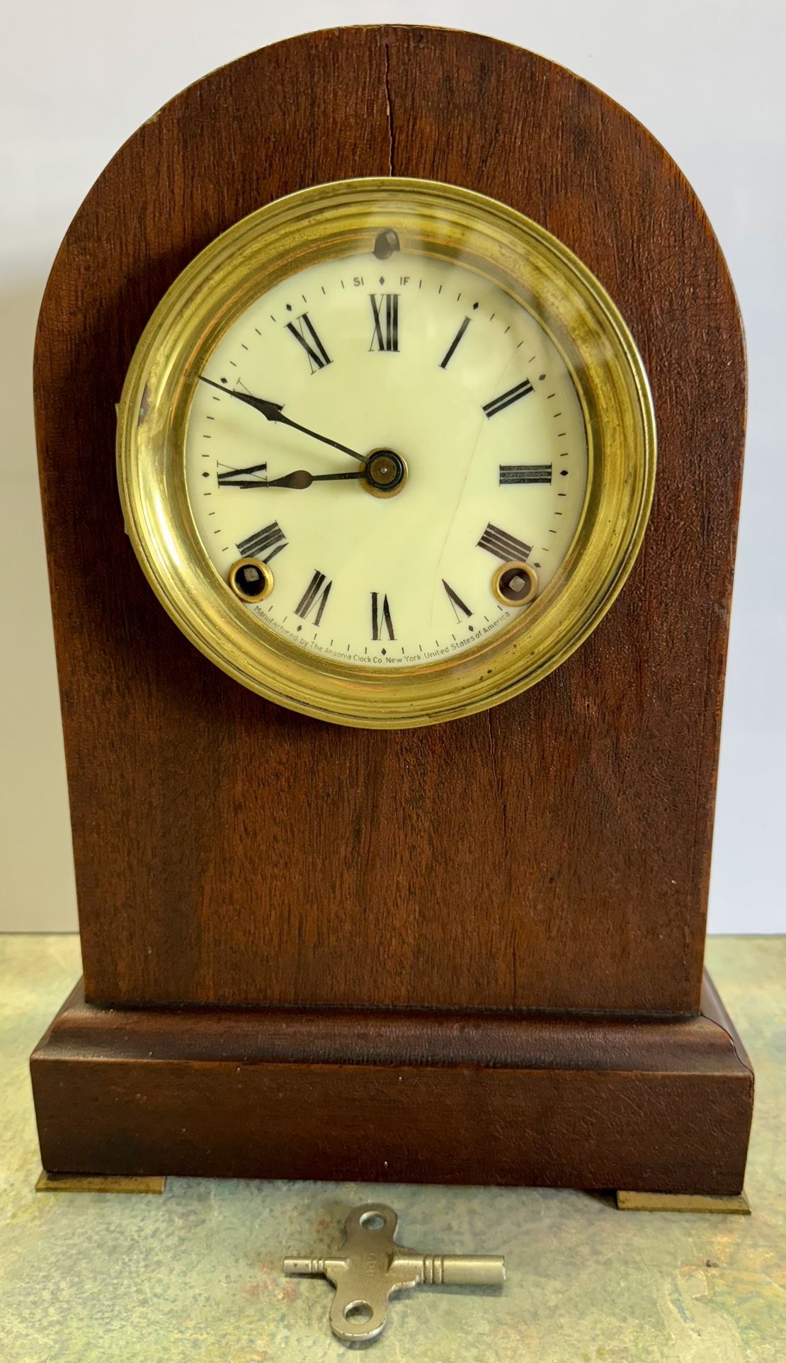Antique Ansonia Beehive Mantle Clock - Rare & Working Condition
