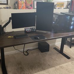 Autonomous Standing Desk - Custom 90inch Solid Wood