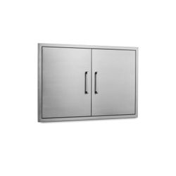 New in the box Outdoor Kitchen Doors- 30" W x 21" H - Stainless Steel BBQ Double Access Door,Flush Mount for Outdoor Kitchen and BBQ Island(D411)