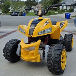 Blitzshark Kids Electric Ride-On ATV – Yellow